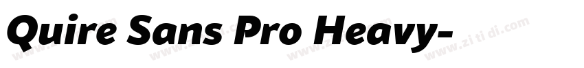 Quire Sans Pro Heavy字体转换